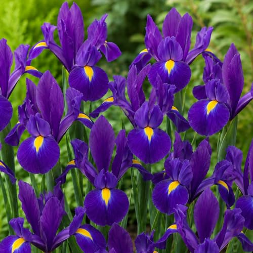 Holländsk Iris lila ängsmix (50 lökar), Iris-samling, 5 sorter/färger