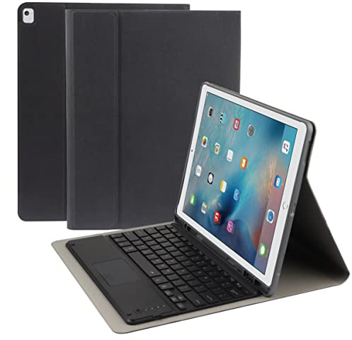 Funda con Teclado para iPad Pro 12,9 Pulgadas 2017/2015 (Modelo Antiguo, 2.ª Y 1.ª Generación), [Retroiluminación De 7 Colores] Teclado Extraíble Magnéticamente Con Panel Táctil,Spanish keyboard