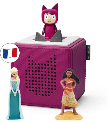 tonies Coffret Toniebox Au Royaume des Princesses Cassis, 2 Figurines Histoire + 1 Figurine Créatif, boîte à Histoire et Musique pour Enfant 3-7 Ans, conteur d'histoire Robuste & Facile à Utiliser
