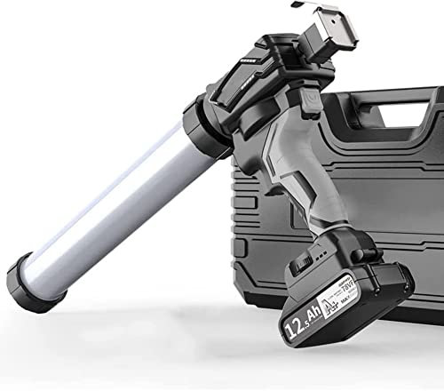 21V Battery Automatic Release Glue, Automatic Cordless Caulk Gun, Adhesive Gun Electric Cartridge Sausage Caulking Gun Soft Hard Glass Glue Caulking Gun, Powered Sealant Gun 1battery (2battery)
