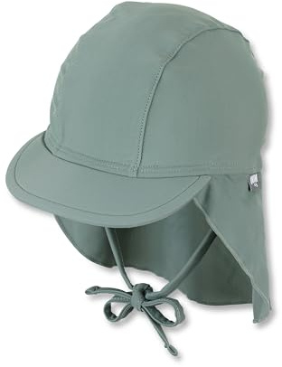 Sterntaler Schirmmütze Nacken Uni - Baby- und Kinder Mütze mit Nackenschutz und Bindeband - UV-Schutz 50+ Bademütze - Kopfbedeckung Schwimmbad und Strand - Unisex Bademode