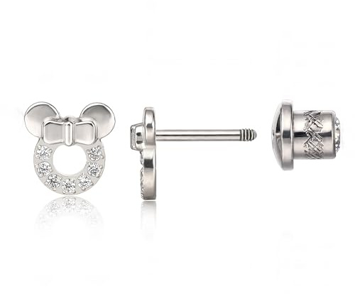 Limerencia G23 Hypoallergen Titan CZ Ohrstecker mit Schraubverschluss,Nickelfreie Gesundheitsstecker Medizinische Ohrringe für Damen Empfindliche Ohren
