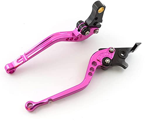 Bremshebel Hebel Für CBF600 Für CBF 600 N/NA/S/SA 2004 2005 2006 Motorrad Einstellbare Bremse Kupplungshebel Griff Handgriffe Kupplung Bremshebel(Farbe:177mm Pink)