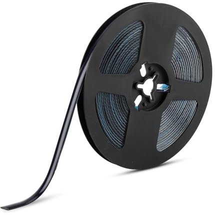 Black Sealant Tape, 8MM Black Caulk Strip Self Adhesive Decorators Caulk Waterproof Shower Seal Strip Caulks Tape Bath Sealant Strips Tile Bath Trim Sealing Strips for Stove Sink Bathroom Toilet - 6M