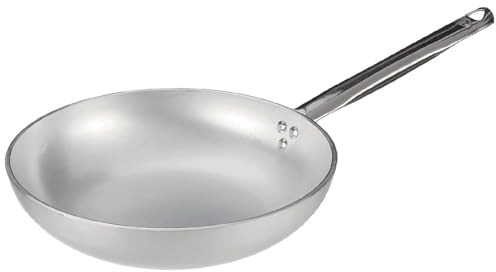 PALUPLUS Padella Svasata Alta in Alluminio, Altezza 6,5 cm, Pentola Professionale Antiaderente con Manico in Acciaio Inox, Spessore 3 mm, Made Italy -042 (Diametro 32 cm)