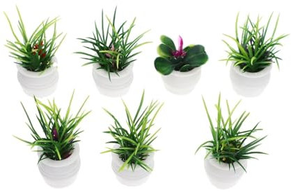 WYLFYJP Vasi da Fiori, Vasi da Fiori da Giardino, Aiuole da Esterno E Piante Verdi Fiori Artificiali Piante in Vaso Piante in Vaso Decorazioni Artificiali Fasci di Fiori Finti Vasi
