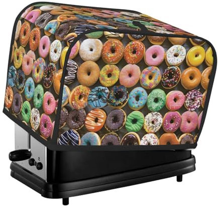 Copertura per tostapane a due fette con molti stili di ciambelle che stampano piccoli elettrodomestici da cucina protezione per impronte digitali