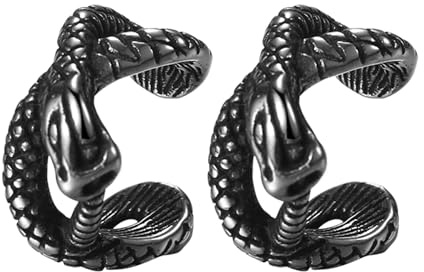 JewelryWe Wikinger Ohrringe Herren Axt Edelstahl Creolen Ohrstecker Mjölnir Ohrhänger mit Vintage Keltischen Knoten Wolf Amulett Wikinger Axt Anhänger Hängende Ohrringe für Mann Freund Silber