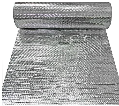 Isolierfolie Dämmfolie Isolierfolie Noppenfolie Heizkörperfolie Wärmereflektierendes Material, Doppelnoppenfolie 4-5mm Dick, Heizkörperfolie für Dachböden, Wände, Garagen, Dächer