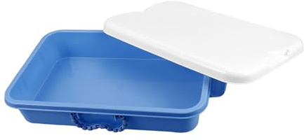 ibasenice Portable Kids Handheld Sand Tray Plastic Storage Box with Lid, Sturdy Material, Multi-purpose Sandboxes for Children Indoor and Outdoor Play