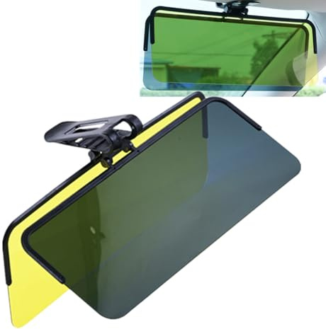 Car Sun Visor Extender, Sturdy Sun Blocker, Anti - Sunshine Block Visor Night Sun Visor 2 In 1 Car Extender for Day and Night Anti-Glare, Anti Dazzle and Anti UV HD Automobile Windshield Loopunk