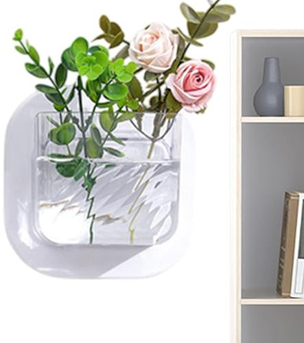 Zuasdvnk Pentola di pesce a parete, serbatoio di pesce montato a parete | Contenitore di piante senza perforazione | Decorazione per la casa ciotole di pesce per camera da letto, cucina, appartamento,