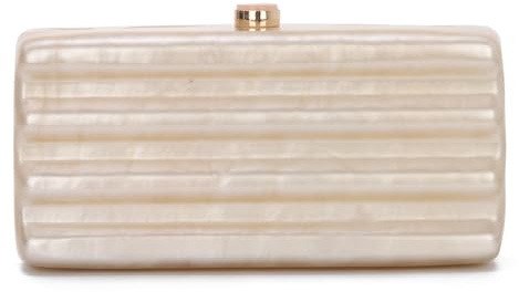 EVEOUT Clutch de Acrílico Cuadrado con Cadena para Mujer Elegante Carteras de Mano de Noche Bolsos Bandolera para Novia Boda Fiesta
