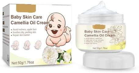 Baby-Kamelienölcreme – Feuchtigkeitsspendend, Gegen Rissbildung, Sanft Zu Empfindlicher Haut, Beugt Rötungen Und Trockenheit Vor(2PCs)