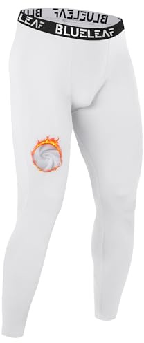 Blueleaf Men's Thermal Compression Pants Fleece Lined Leggings Cold Weather