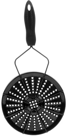 STOBAZA Plaque Diffuseur de Chaleur Émaillée Noire pour Plaque Induction Adaptateur Brûlure Polyvalent pour Cuisine Répartiteur Thermique pour Cuisson Cuisinière Gaz et Induction