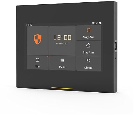 Wireless WiFi GSM Home Burglar Security Alarm System Full HD Touch With Newest UI Interface(Set-K 4-10 Kit)