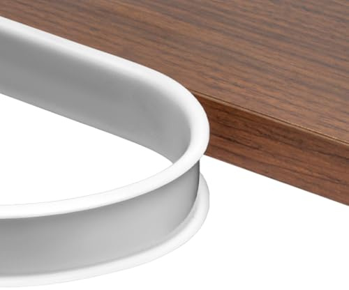 NUTKIT 4 m x 18 mm U-formad flexibel möbelkantband, självhäftande TPE köksbänkskiva kantremsa, gör-det-själv möbler kantskydd för babysäkerhet, bord trappskåp hörnkant, vit