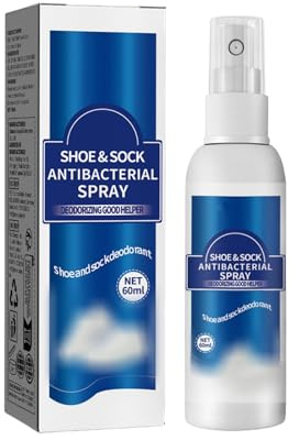 Spray deodorante per scarpe e calzini - Elimina rapidamente gli odori, multiuso, adatto a scarpe, calzini e scarpiere, formato portatile da 60 ml, design a nebulizzazione fine