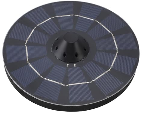 Asixxsix Schwimmender Solar-Teichbelüfter, automatische Abschaltung, solarbetriebene Luftpumpe, einfach zu bedienen,schwimmende Solar-Luftpumpe mit Akku für Vogeltränke und Aquarien