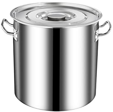 olla de acero inoxidable, Acero inoxidable profesional, reflejo de espejo, apto for todo tipo estufas(30 * 30cm(20L))