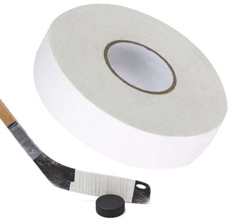 Hockey Tape - Cotton, Racket Grip Finishing Tape | Grip Tapes, Professional Grade Heavy Duty Multi Purpose Sports Wrap Self Adhesive Anti Slip Cloth For Stick Handle Blade Protection For Daily Use