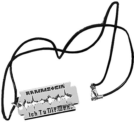 Rammstein Anhänger Rasierklinge metallic, Offizielles Band Merchandise