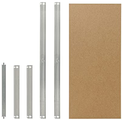 shelfplaza® 60x30 cm Home Ensemble Complet de tablettes pour étagères sans vis en galvanisé/Tablette en Fibre Haute densité (HDF) / tablettes supplémentaires pour étagères à Charge Lourde