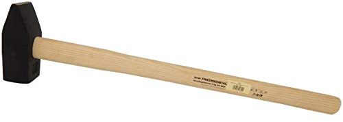 SHW-FIRE Vorschlaghammer 3 kg mit 70cm Eschenholzstiel | Für Arbeiten auf Baustellen, im Garten & Werkstatt | Durchschlagende Kraft | Eschenholzstiel