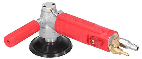 Fdit 4 Inch Wet Stone Polisher/Grinder, 3 Speed, Dust-Free, Air Powered, Red, Stone/Marble/Concrete