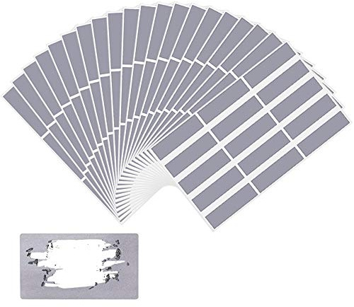 QUCUMER 300 Stück Rubbelaufkleber 48 x 15 mm Rubbellos Etiketten Rubbelettiketten Rubbellose Selber Machen Rubbel Etiketten Scratch Sticker Rubbelsticker Basteln von Rubbelkarten Hochzeit Geburtstag