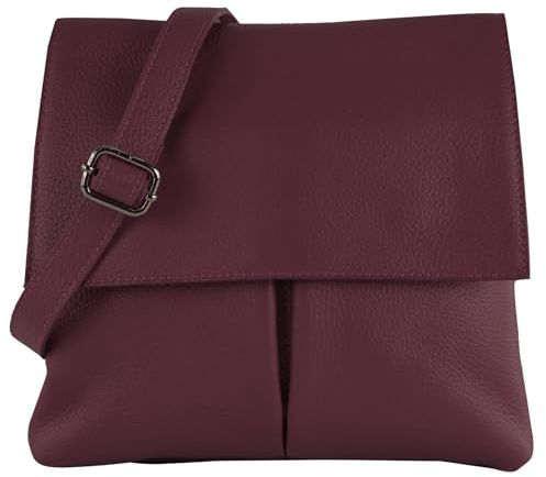 modamoda de T63LEDER Damen Leder Umhängetasche, handmade in Italy