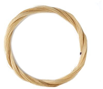 Natürliches Rosshaar 80 cm Für Violine, Viola, Brasilholz, Kohlefaserbogen, Traditionelles Pferdehaar, Schweifhaar, Ungebleicht Violine Beschläge (Color : White)