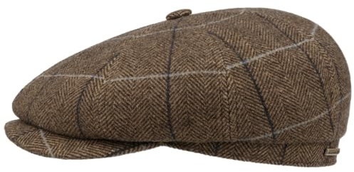 Stetson Hatteras Gallanger Wool Flatcap Klassisch Elegante Schirmmütze Made in EU Herren Herbst Winter