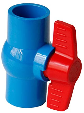 20mm 25mm 32mm 40mm 50mm ID Blue PVC Ball Valve Coupler Adapter Water Connector For Aquarium Fish Tank (Color : Blue, Size : 32mm)