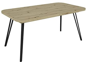 byLIVING Esstisch Life, ausziehbar 160 cm bis 240 cm, Eiche-Optik braun | Synchronauszug, 2 Einlegeplatten, 160-240 x 90, H 76 cm