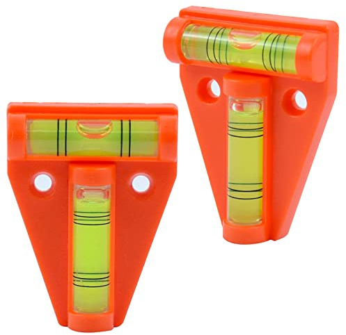 BEHAHAI 2pcs Caravan Spirit Level - Mini Motorhome Leveller T-Type Bubble Spirit Level for Campervan