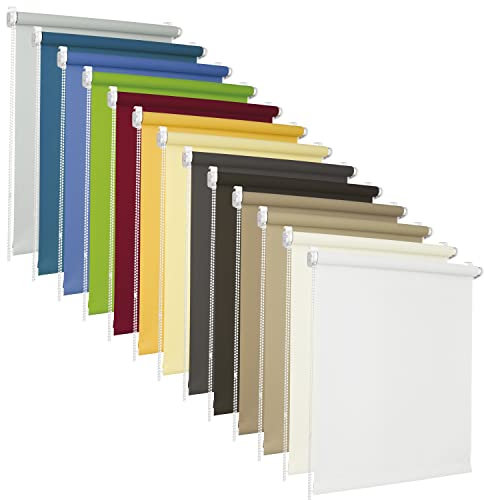 ROLLMAXXX Rollos ohne Bohren 85 x 220 cm Stoffmaß (Rollobreite 89 cm) Lichtdurchlässiges Rollo - Tageslichtrollo - inkl. Montagematerial