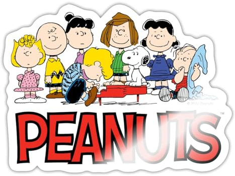 Peanuts Snoopy Und Seine Freunde Logo Sticker Aufkleber