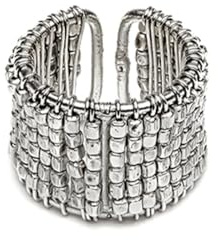Vestopazzo Vlnet anello fascia micro pepite | placcato in argento | Nickel tested | Lavorazione artigianale |MI5050