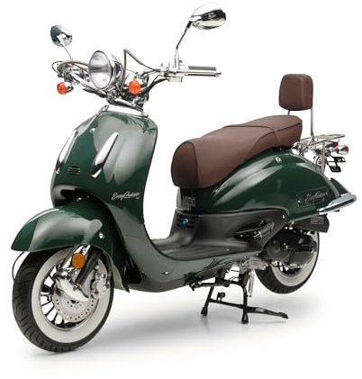 Motorroller Retro Roller EasyCruiser Eco Dunkelgrün125ccm 85 kmh Kraftrad Scooter