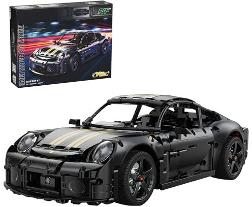 barweer RUF GT Sportwagen Klemmbausteine, 1:10 Maßstab Autos Technik für Auto-Enthusiasten Erwachsene und Männer, C63006W,Sammlung Geschenk Building Set (1655 Teile)