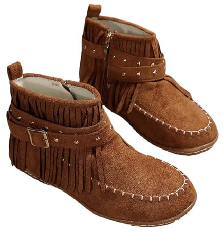 Generisch warehouse deal Reitstiefel Damen Damen Flach Rutschfeste Laufsohle Casual Spitze Zehe Klobiger Blockabsatz Winterst black week angebote barfußschuhe damen sale