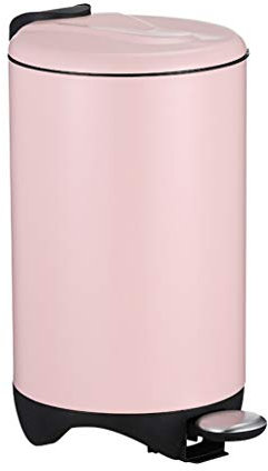 JKJZSALJ Pattumiera A Pedale Pattumiera Domestica con Coperchio Acciaio Inossidabile 12L/3 Galloni Pattumiera per Cucina E Bagno Pattumiera per Interni, Rosa