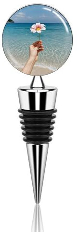 A Flower Bottle Stopper Beverage Bottle Sealer Reusable Wine Stopper Personalised Champagne Stopper Unique Wine Bottle Corks Keep Fresh Suitable for Standard