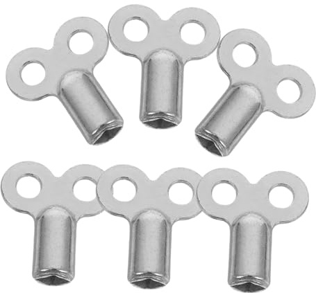 Holibanna 6pcs Radiator Bleed Keys Durable Air Vent Wrench for Old Radiators Efficient Tool for Home Heating Systems Easy to Use and Reliable