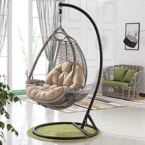Cojín para silla de columpio de jardín o patio, de ratán, con forma de huevo, para decoración de muebles de exterior e interior