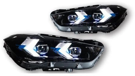 Faro Principale Per BMW Per X1 F48 F49 LED 2016-2019 Fari Anteriori DRL Indicatori Di Direzione Abbaglianti Angel Eye Lente Del Proiettore Fari Anteriori(For Xenon)