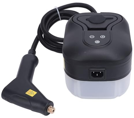 Yechiry Limpiador a Vapor de 1500 W, Vaporizador Portátil para Limpieza de Automóviles, Máquina de Limpieza a Vapor de Alta Temperatura de 1200 Ml para Cocina, Baño, para Suciedad, (Enchufe de la UE