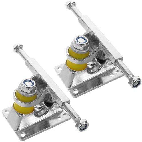 NOLITOY Support Trucks Skateboard en Alliage D'aluminium, Kit Pièces De Rechange, Camion Réglable Solide, Accessoires Skateboard pour Longboard, Usage Sportif Et Urbain